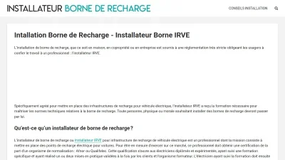Installation Borne