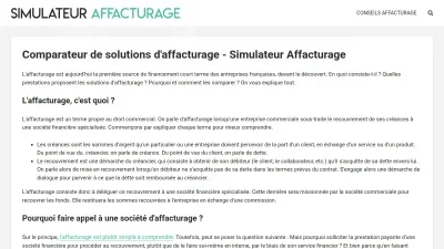Simulation Affacturage