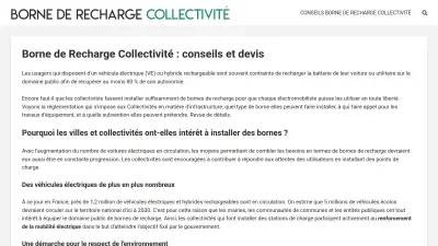Borne de Recharge pour Collectivité