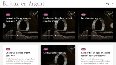 Bijoux en argent