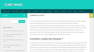 Lecoûtdeschoses.fr