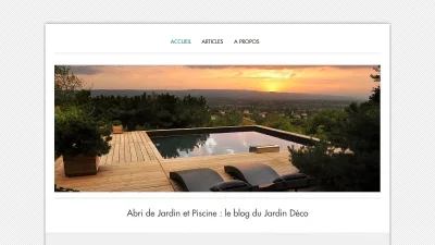Abri de jardin et piscine